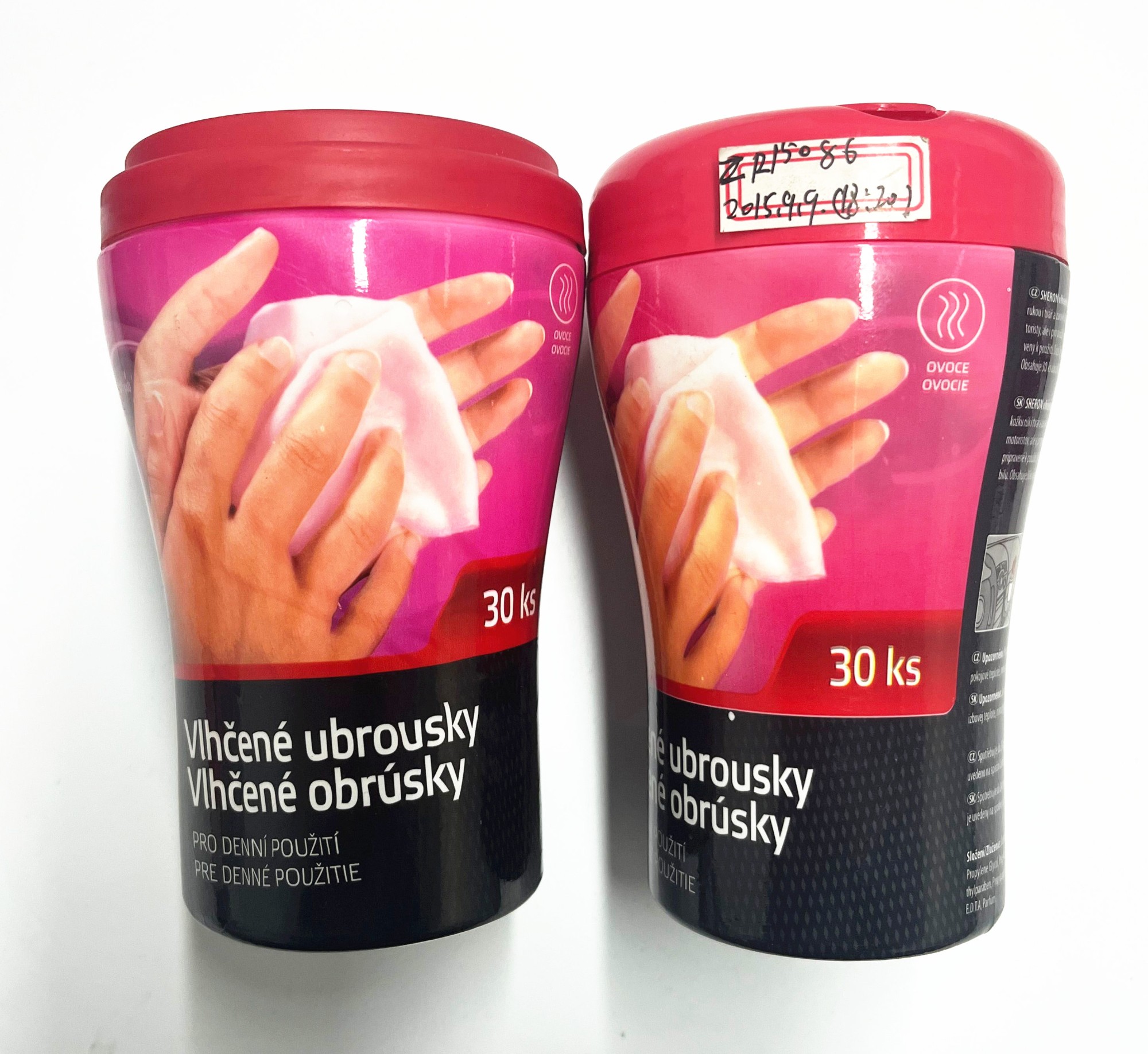 Cup holder hand wipes