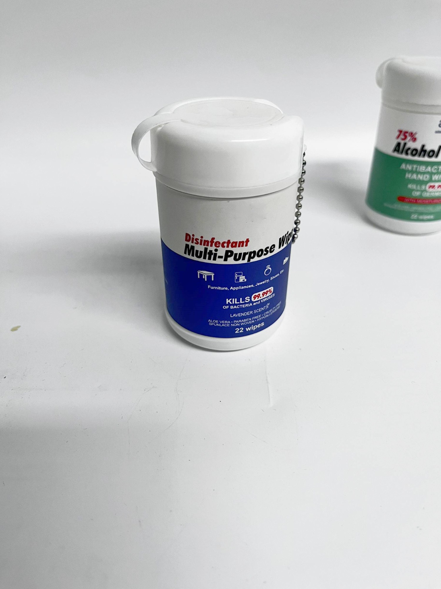Disinfectant hand wipes