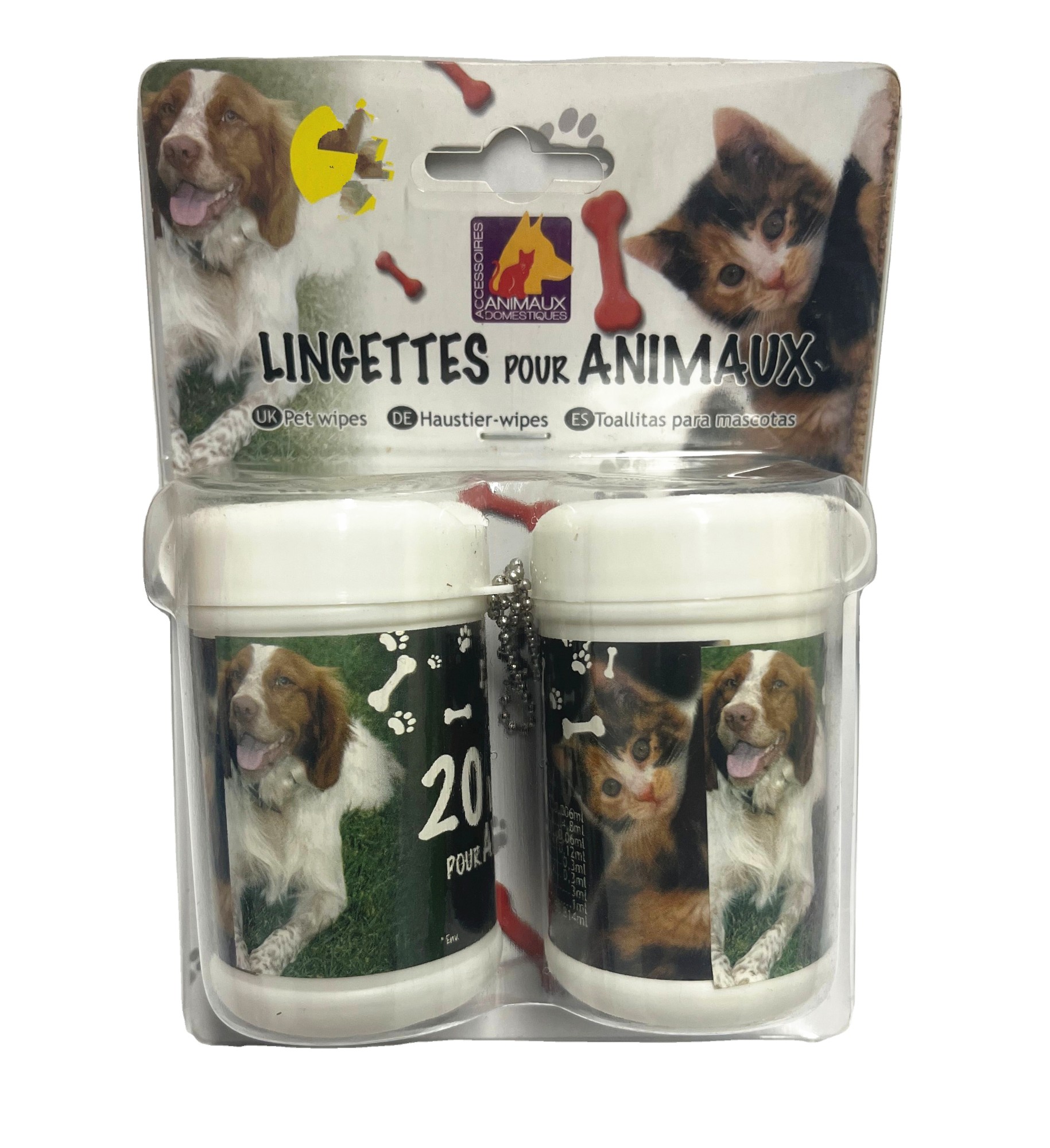 Mini pet wipes Blister shell packed