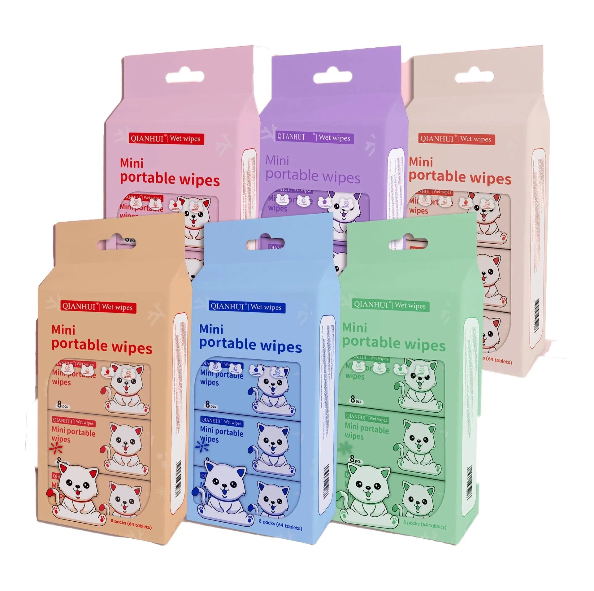 Soft Pocket Pack Travel-Size Wet Wipes Makeup Removal Beauty Wipes Manufacturer