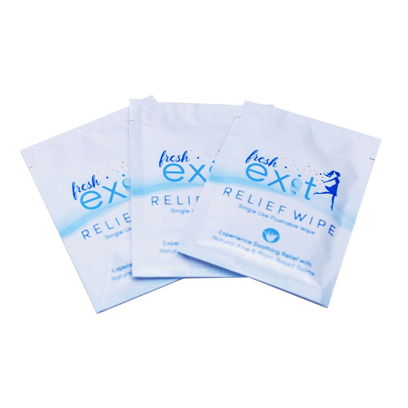 Single pack feminine wipe
